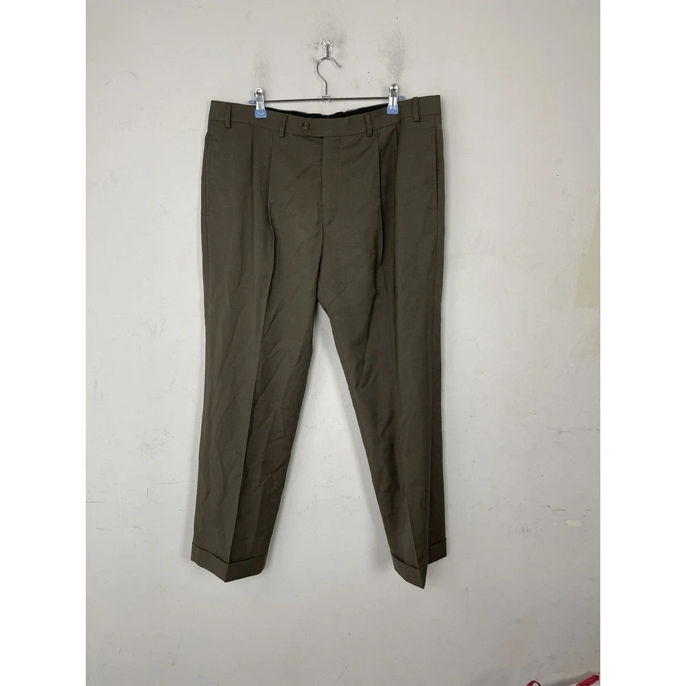 LRL Ralph Lauren Mens Dress Pants 38x29 Pleated High Performance Wool Fall Prep‎